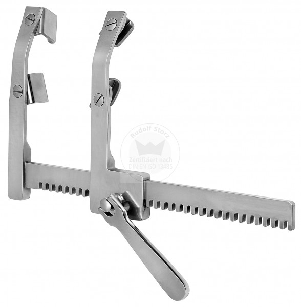 Rib Spreader MORSE, moveable Double Blades and turnable by ± 30 °