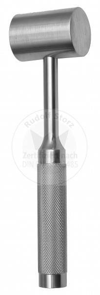 Mallet OMBREDANNE, Stainless Steel Head, Head Weight 520 g, Hollow Knurled Handle, masive