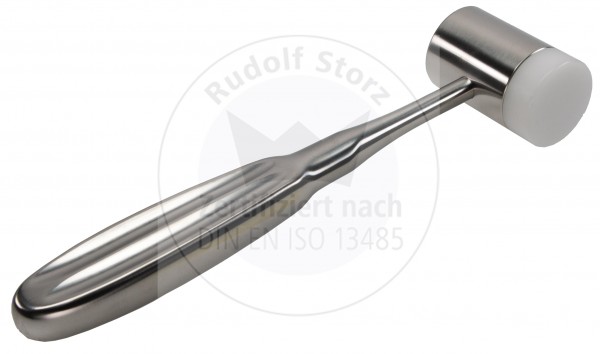 Mallet COTTLE, Stainless Steel Head, Head Weight g, Nylon Disc on one side, on Nylon Disc as Spare Part